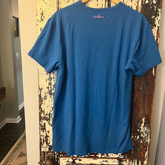 Psycho Bunny Men’s Blue and pink soft T-shirt. Size XL - Picture 2 of 9